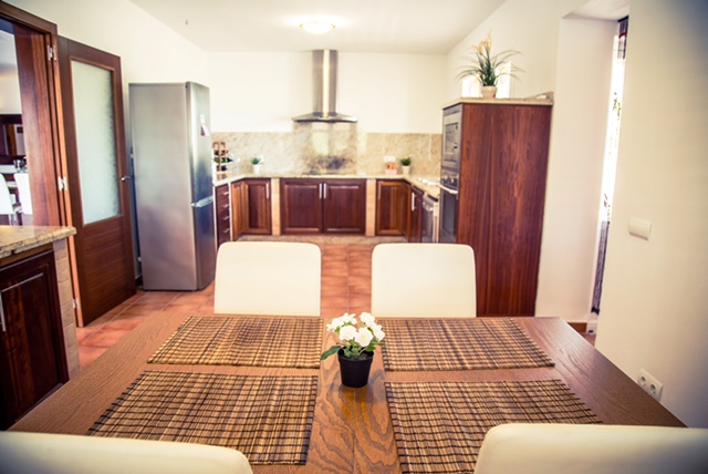 Resa estates Ibiza  property for sale sant jordi tourist license kitchen and dining table.jpg